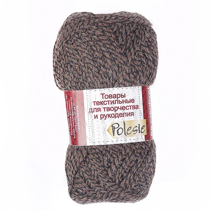 Пряжа "Престиж" 30% шерсть, 70% ПАН 400м/100гр (Кофе+флотский)