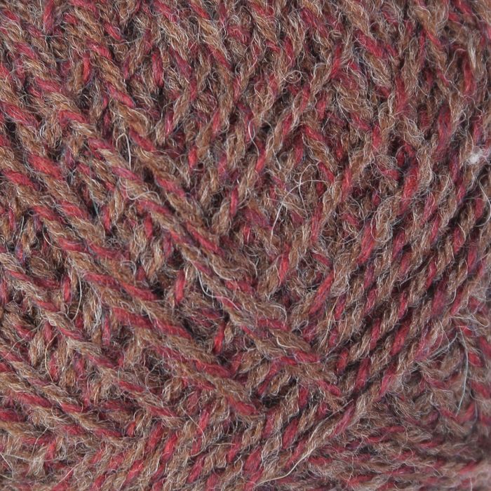Пряжа "Престиж" 30% шерсть, 70% ПАН 400м/100гр (Кофе+т.бордо)