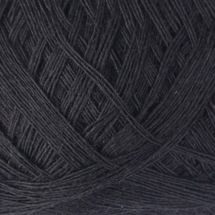 Пряжа "Шерстяной бренд" 50% шерсть, 50% ПАН 465м/100гр (Черный)