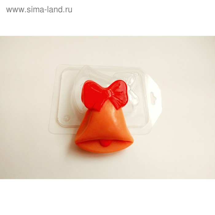 Пластиковая форма для мыла Колокольчик 8,5х7 см