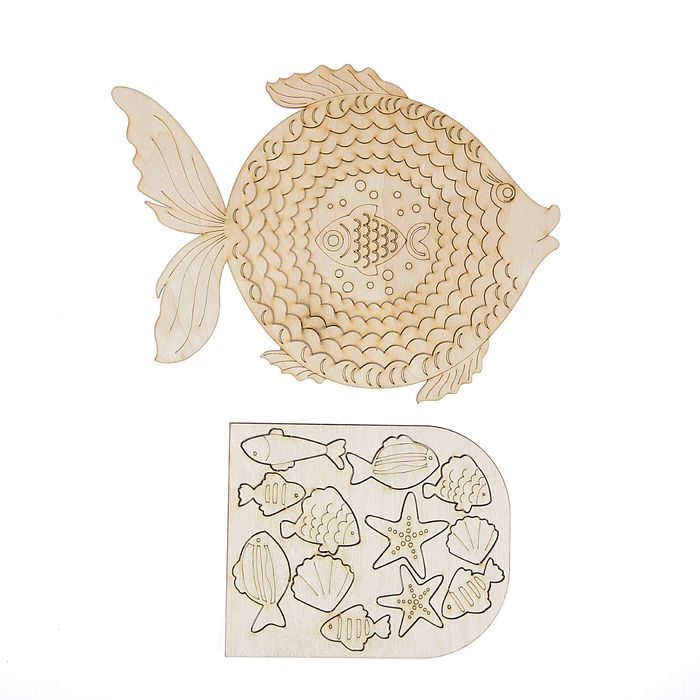 Набор для творчества из фанеры "Конфетница - Рыбка" 23х25 см