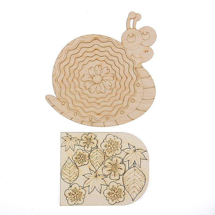 Набор для творчества из фанеры "Конфетница -Улитка" 23х21 см