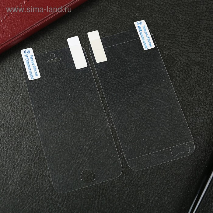 

Защитная пленка Luazon для iPhone 5/5s/SE прозрачная (для экрана и задней крышки)