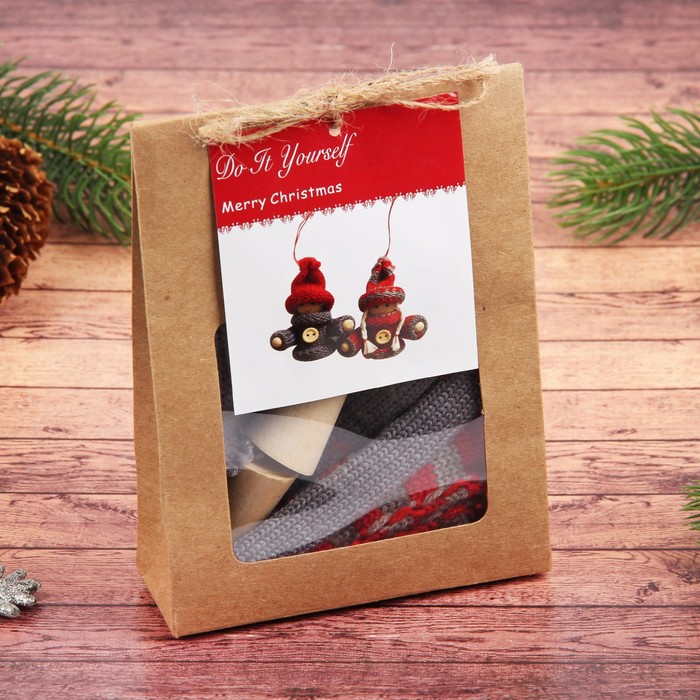 Набор для творчества "Создай новогоднюю подвеску" набор 2 шт