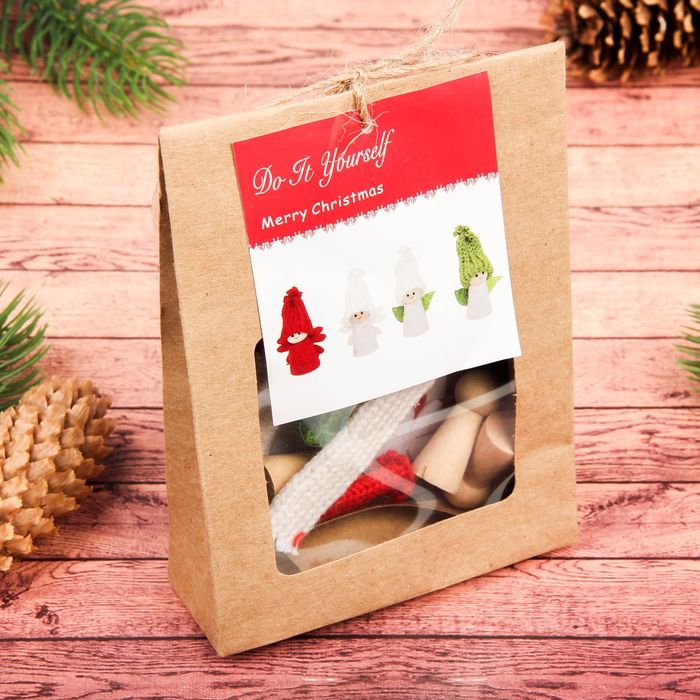 Набор для творчества "Создай новогоднюю подвеску" набор 4 шт