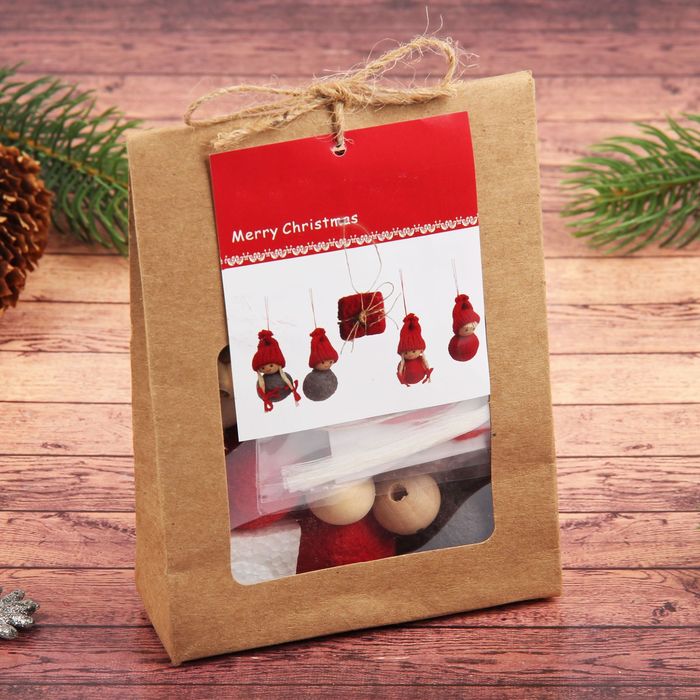 Набор для творчества "Создай новогоднюю подвеску" набор 5 шт