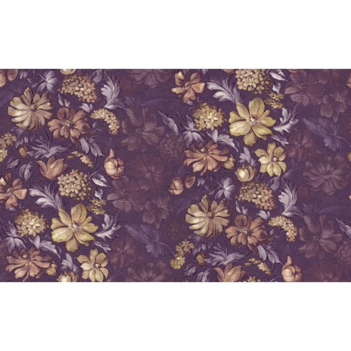 Обои виниловые на флизелиновой основе IMATRON 159071-29 Флора темно-лиловый  1,06х10 м