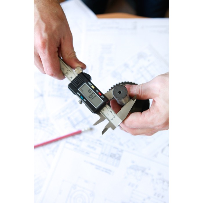 Штангенциркуль цифровой ADA Mechanic 150 А00379, 0-150 мм, разрешение 0.01 мм