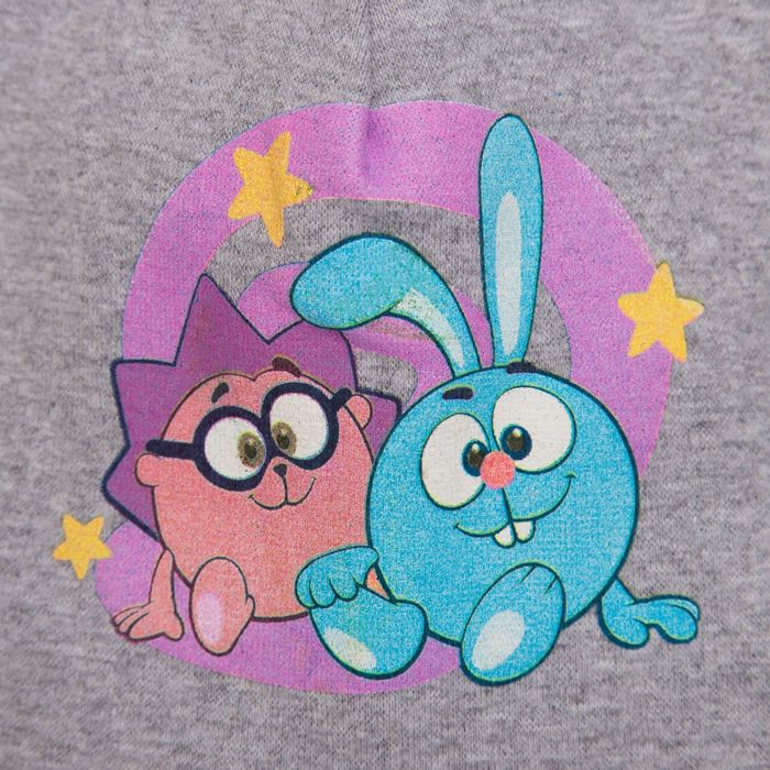 Шапка детская СМЕШАРИКИ "Друзья: Крош и Ёжик" р-р 49 (1-3 года) 100%хл