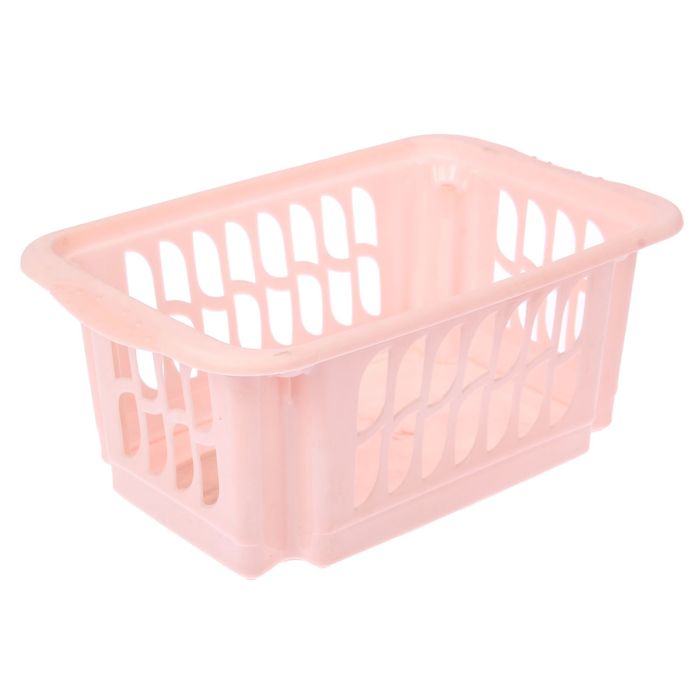 Корзина хозяйственная 30х19,5х12,5 см, цвет розовый