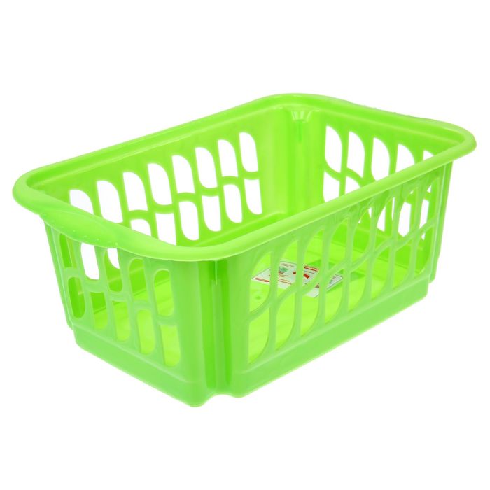 Корзина хозяйственная 40х26х15 см, цвет зеленый