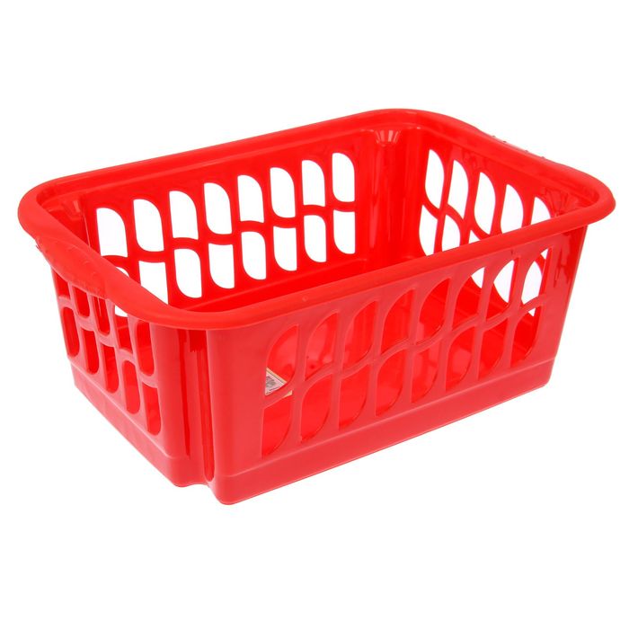 Корзина хозяйственная 40х26х15 см, цвет красный
