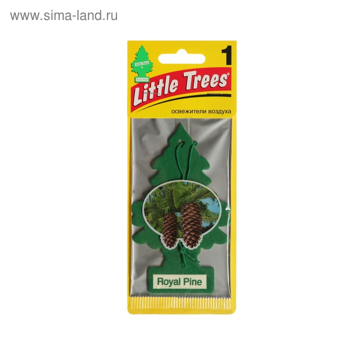 Ароматизатор Ёлочка Little Trees Королевская сосна, Royal Pine ароматизатор елочка королевская сосна