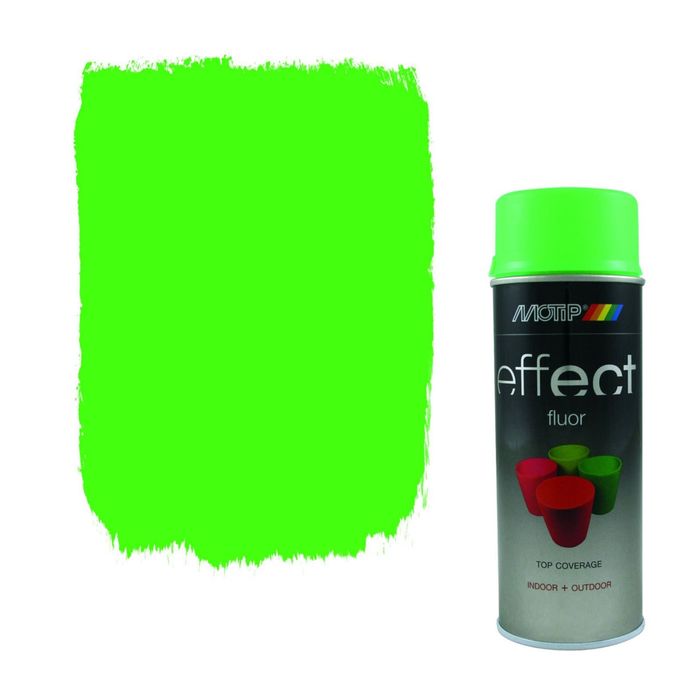 Деко Эмаль флуоресцентная салатовая, 400 мл, MOTIP
