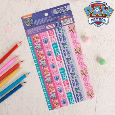 Щенячий патруль. Наклейки - клейкая тесьма "Скай и Эверест", 10,5 x21 см