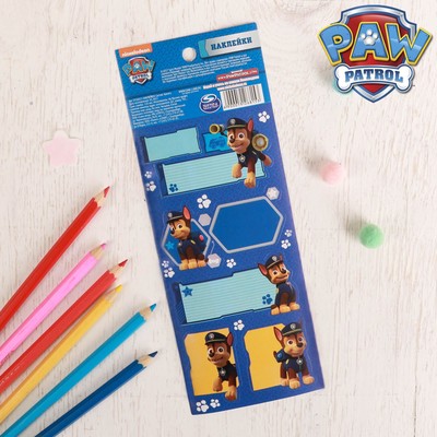 Щенячий патруль. Наклейки для тетради "Гончик", 7,8 x 21 см