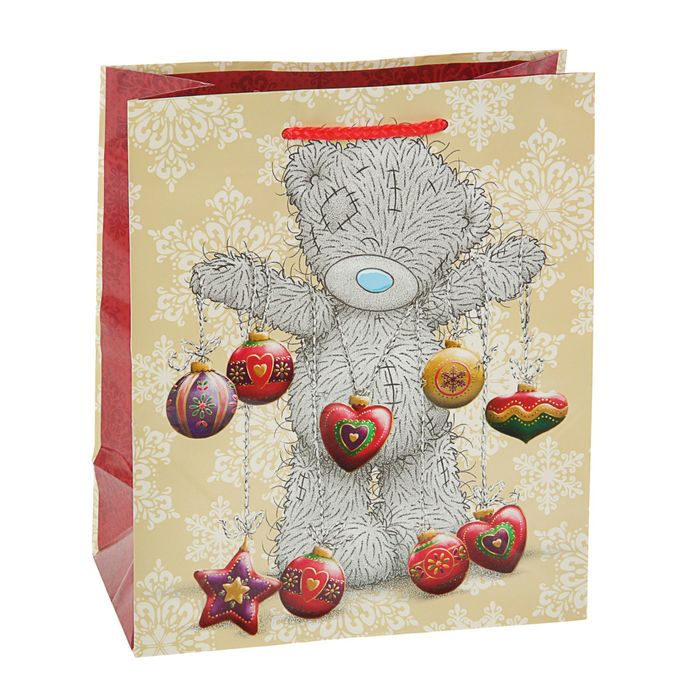 Пакет подарочный "Мишка", 24 х 20 х 10,2 см