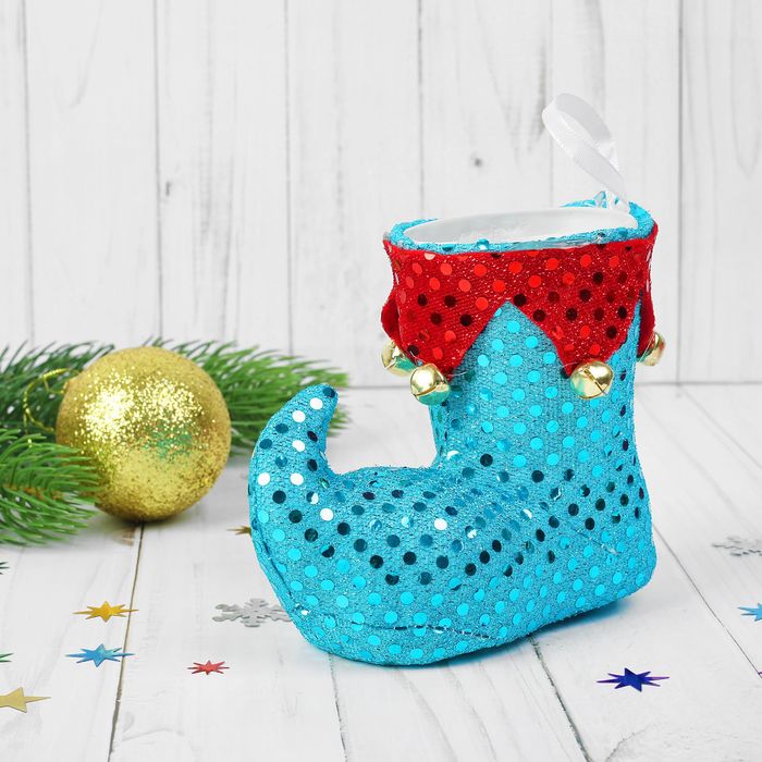 Подарочная упаковка "Сапожок", цвета МИКС