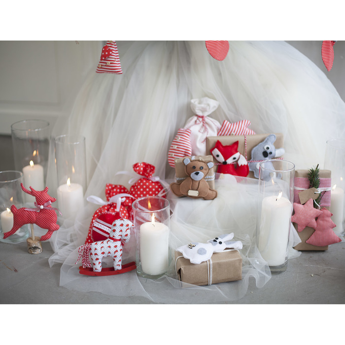 Декор для упаковки подарков «Лесные зверюшки», набор для шитья, 22 × 33 × 14 см