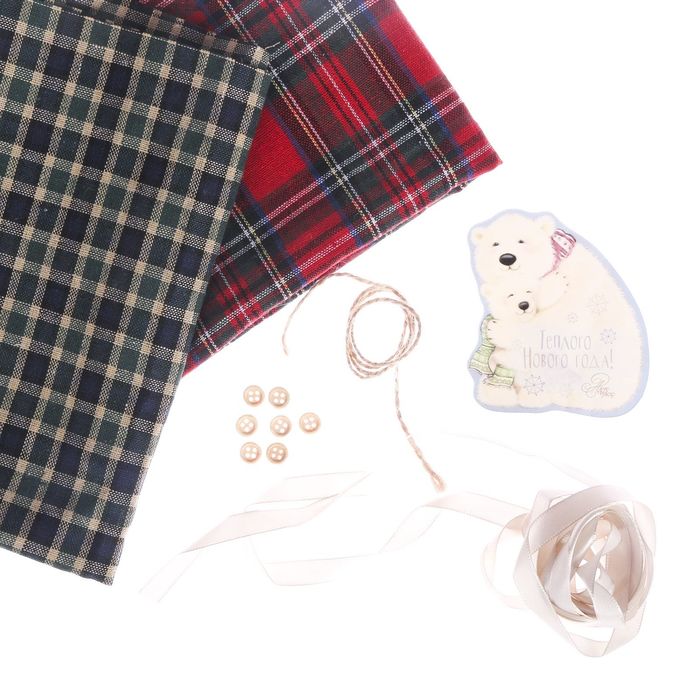 Гирлянда новогодняя мягкая «Милые собачки», набор для шитья, 10,7 × 16,3 × 5 см