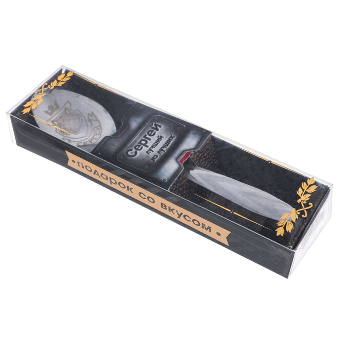 Ложка в подарочной коробке "Сергей"