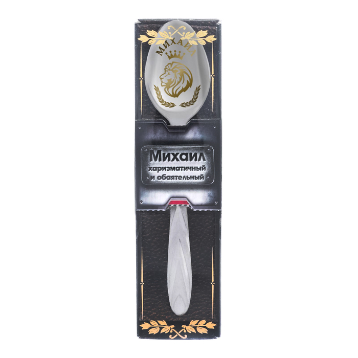 Ложка в подарочной коробке "Михаил"