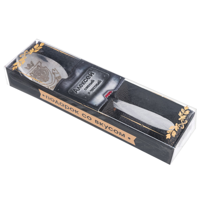 Ложка в подарочной коробке "Алексей"