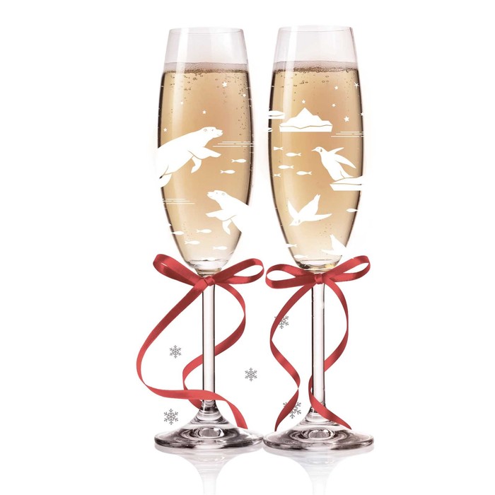 Переводки на посуду (холодная деколь) «Приключения на северном полюсе», 12 × 14 см