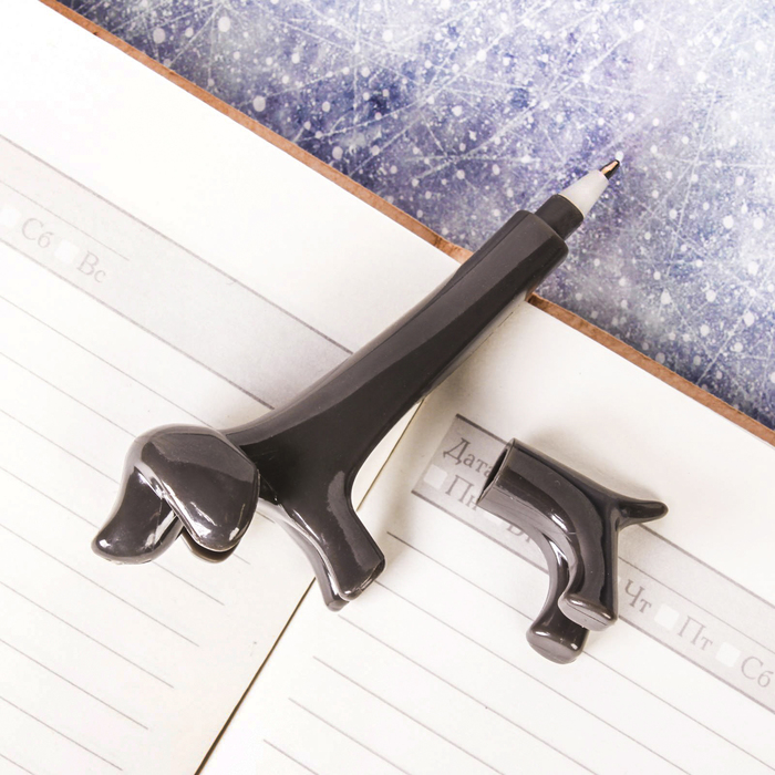 Подарочный набор: детский галстук и ручка-собака "Веселого нового года"