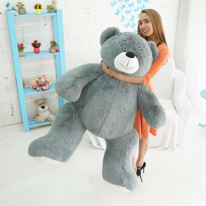 Мягкая игрушка "Мишка Марк", цвет дымчатый, Premium Quality, 140 см