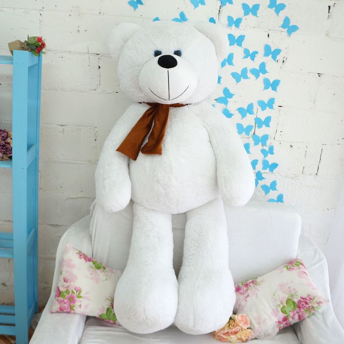 Мягкая игрушка "Мишка Ники", цвет белый, 150 см