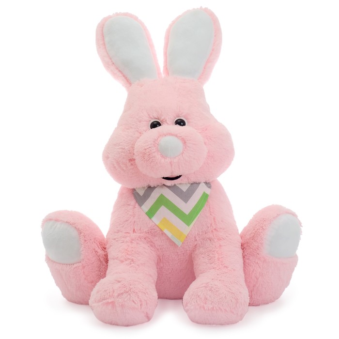 Мягкая игрушка "Зайчик Роджер", цвет розовый, 75 см