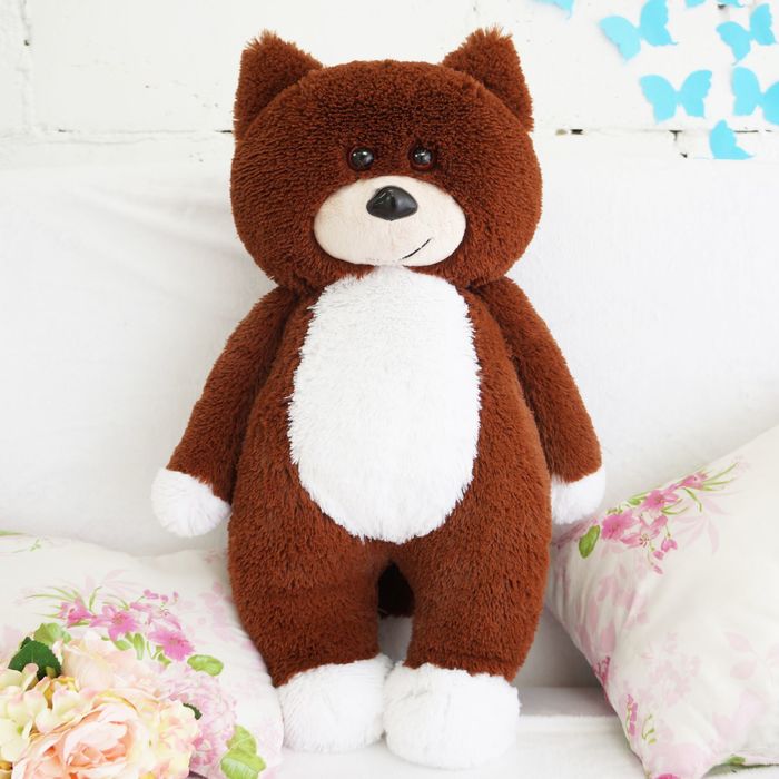 Мягкая игрушка "Кот Боря", цвет коричнево-белый, 65 см