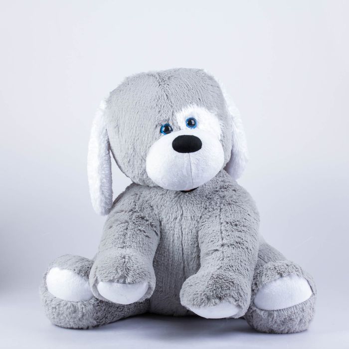 Мягкая игрушка "Собака Джек", цвет серый, 85 см