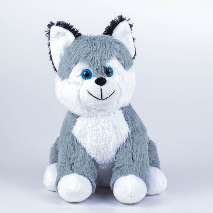 Мягкая игрушка "Собака Хасик", цвет дымчатый, 35 см