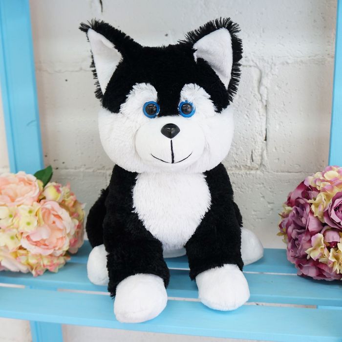 Мягкая игрушка "Собака Хасик", цвет чёрный, 35 см