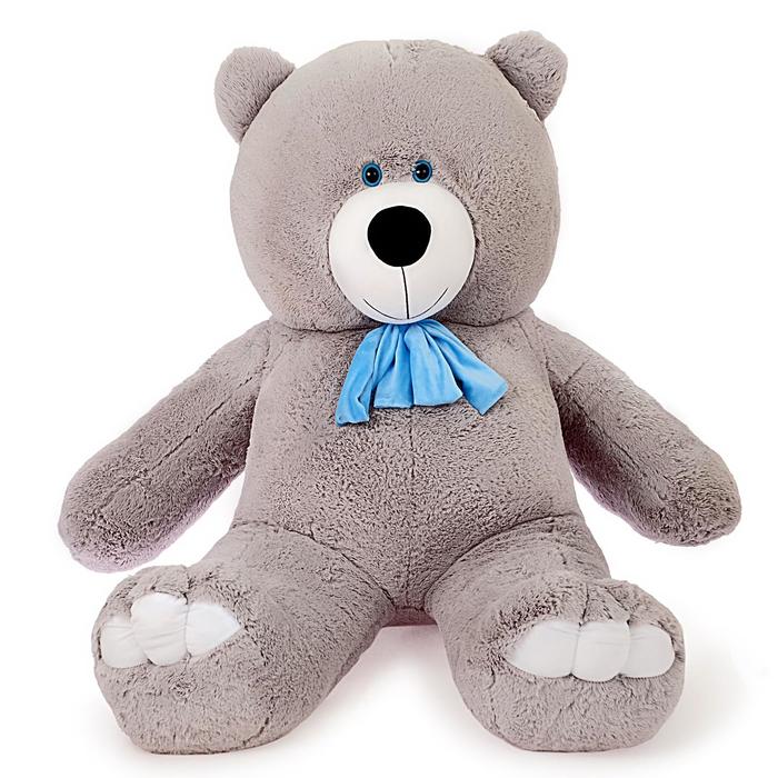 Мягкая игрушка "Мишка Олимп", цвет серый, 150 см