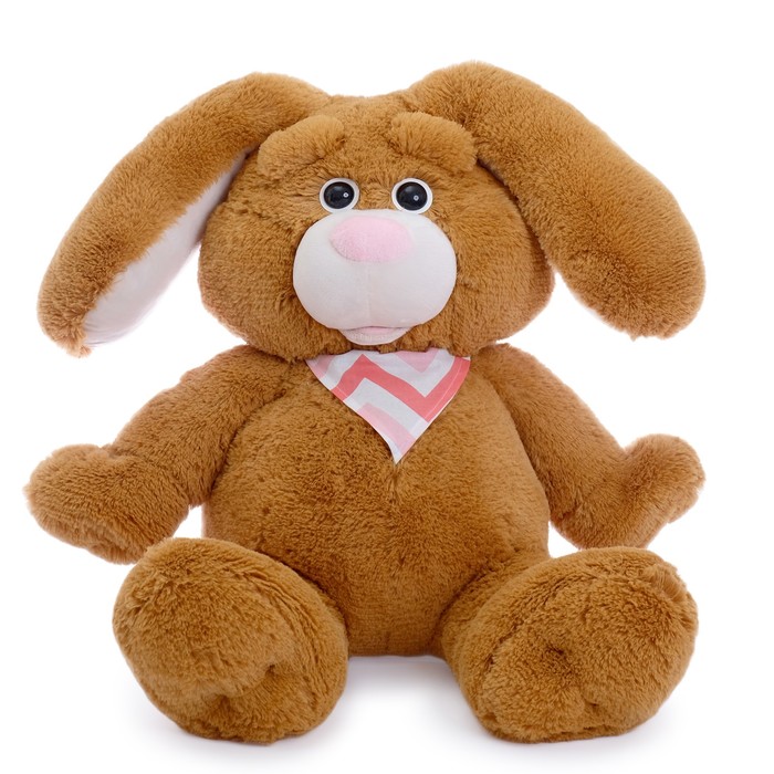 Мягкая игрушка "Зайчик Бакс", цвет шоколадный, 80 см