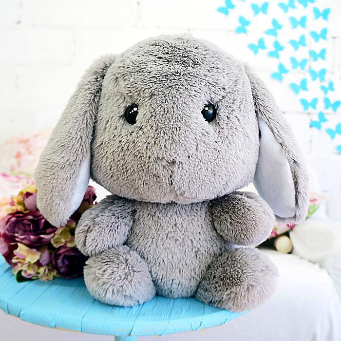 Мягкая игрушка "Зайчик Банни", цвет серый, 45 см
