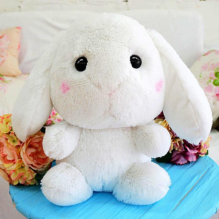 Мягкая игрушка "Зайчик Банни", цвет белый, 45 см