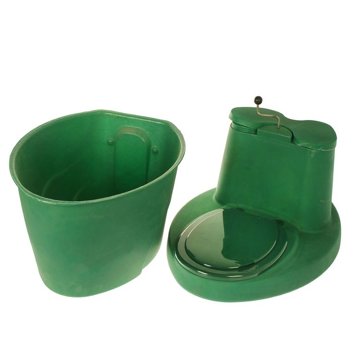 Биотуалет Rostok, компостирующий, торфяной, 100 л, зелёный