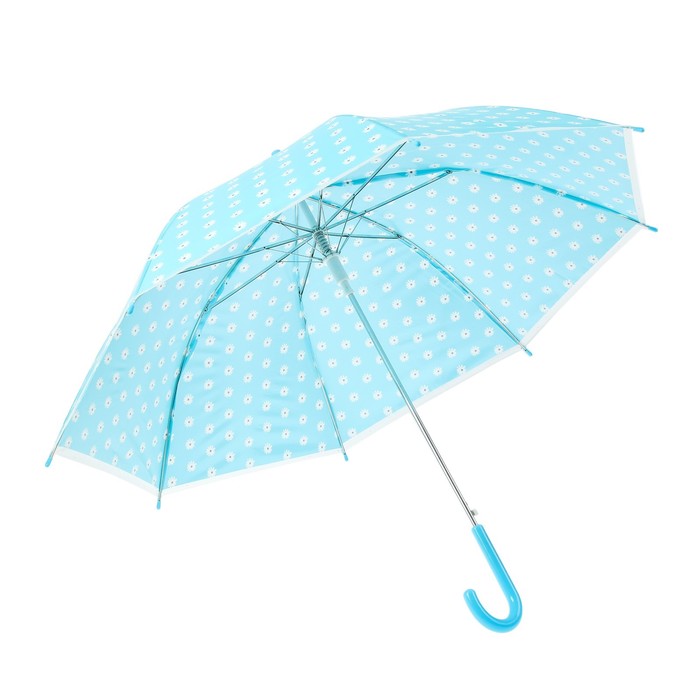 Зонт детский полуавтоматический "Прованс", r=43,5см, цвет голубой