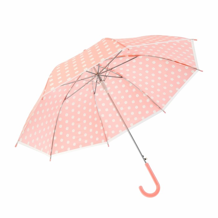Зонт детский полуавтоматический "Прованс", r=43,5см, цвет розовый