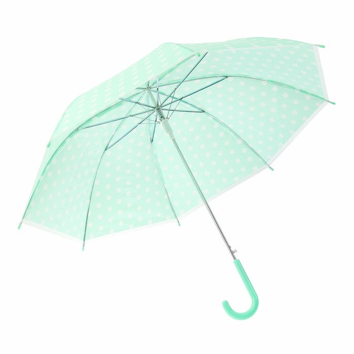 Зонт детский полуавтоматический "Прованс", r=43,5см, цвет зелёный