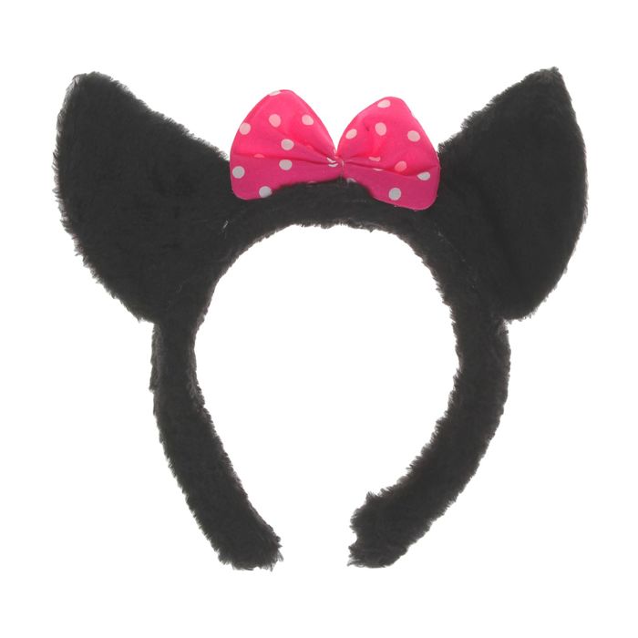 Карнавальный ободок "Кошечка" с бантиком