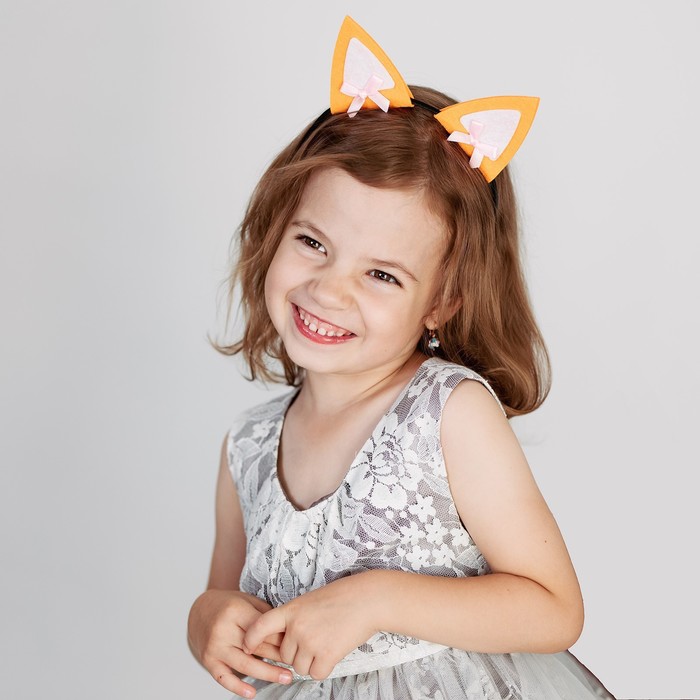 Карнавальный ободок-ушки "Лисичка"