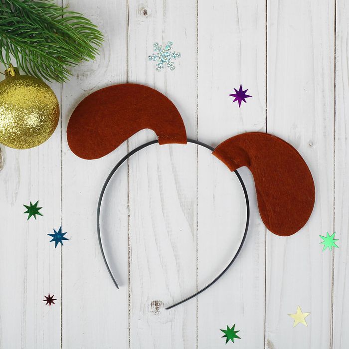 Карнавальный ободок-ушки "Пёсик"