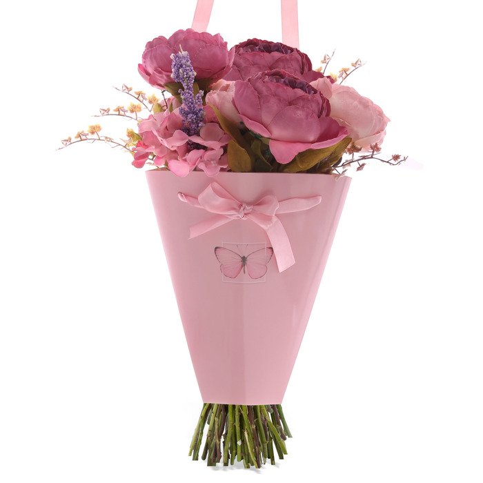 Конверт–конус для цветов «Счастье», 8 × 26,5 см