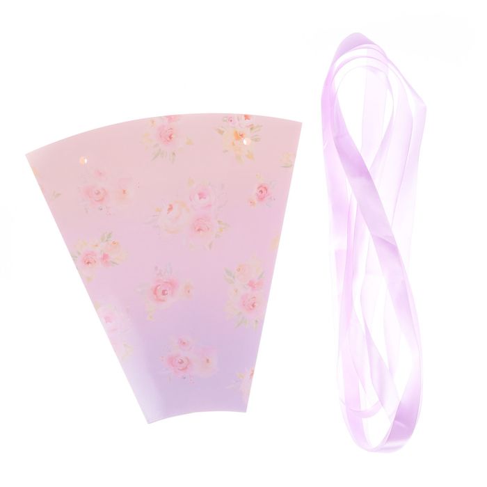 Конверт–конус для цветов «Самой прекрасной», 8 × 26,5 см