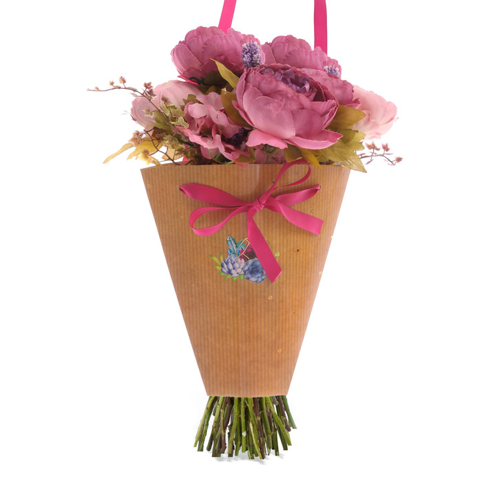 Конверт–конус для цветов «Для хорошего дня», 8 × 26,5 см